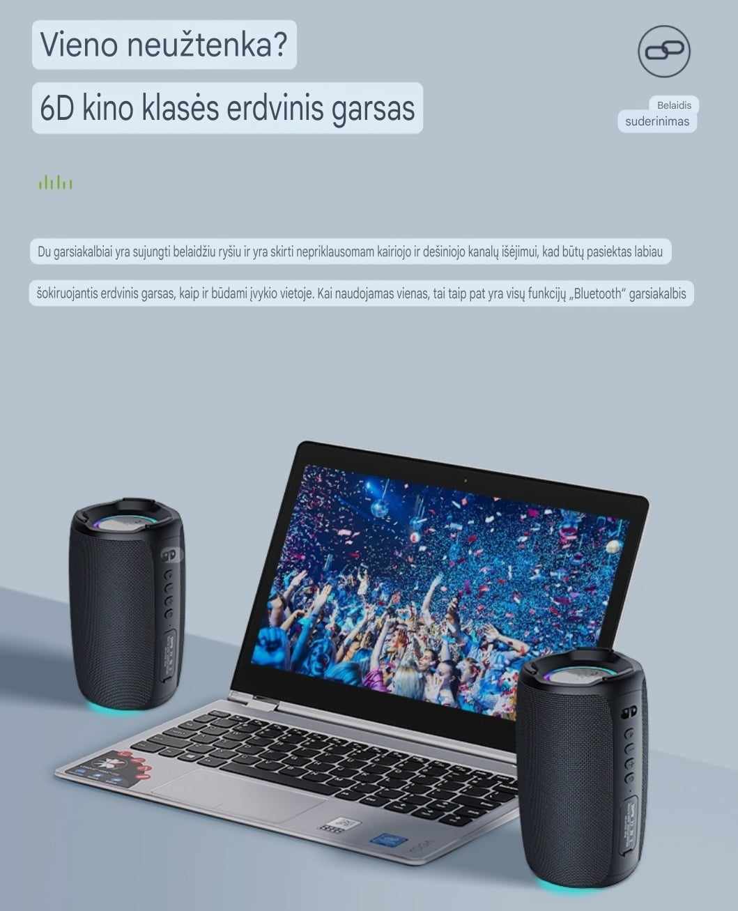 Zealot S61 Belaidė garso kolonėlė