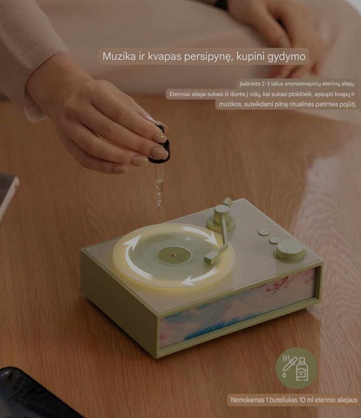 Belaidis „Bluetooth“ garsiakalbis Aroma difuzorius