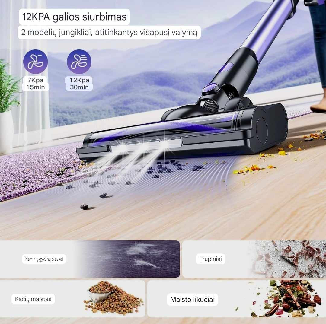 Dulkių siurblys – šluota Onson V07